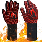 Geekhom Bbq Gloves, 1472 Heat Resistant Silicone EN407 Certified 13 Inc. Fixed Price $21.67.
