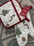 Williams-sonoma Snowman Pot Holder & Overnight Mitt Set Christmas Holiday. Fixed Price $41.98.