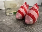 True Living Outdoors Salt And Pepper Shaker Set Fish. Fixed Price $9.50.