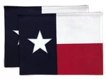 Texas Flag With Star Applique Red Navy White Rectangle Fabric Placemat Set Of 2. Fixed Price $19.88.