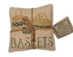 Alices Cottage Spiced Mug Mats Baskets, Set Of 4, 4.5' X 4.5". Fixed Price $9.31.