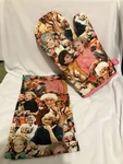 Golden Girls Oven Mitt & Dish Towel Set 100% Cotton Of 2 Gift. Fixed Price $18.99.