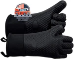 Guantes De Horno Resistentes Calor Para Barbacoa, Cocina Y Reposter Negro. Fixed Price $49.99.