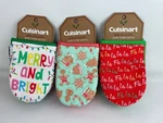 Cuisinart 2 Pack Silicone Mini Oven Mitts Christmas Holiday Themed. Fixed Price $9.99.