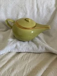 Greenbrier Padden City Pottery Chartreuse Tea. Fixed Price $12.50.