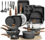 Maison Arts 30 Piece Pots And Pans Set Non Stick, Kitchen Cookware & Bakeware.... Fixed Price $275.99.