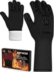 Arfnkim Bbq Oven Gloves 1472 Heat Resistant Mitts Silicone Black. Fixed Price $32.45.