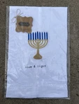 Nwt Nip Mud Pie Hanukkah Menorah Love & Light Linen Fingertip Towel. Fixed Price $12.99.