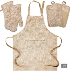 Oven Mitts And Pot Holders With Cooking Apron Set Of 5, Heat Resistant Kitchen. Fixed Price $25.89.