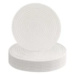 10 Inch Cotton Rope Trivets For Hot Dishes Set Of 8 Heat Resistant Mats C.... Fixed Price $34.32.