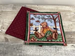 New Amish Made Teddy Bear Pot Holders Set Of 2 Farmhouse Country Kitchen 10X10. Fixed Price $22.45.