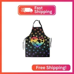 Colorful Dogs Grooming Apron - Pet With 2 Pockets Cute Animal Paws. Fixed Price $16.94.
