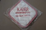Vintage Kaier Brewing Co. Mahanoy City, Cloth Hot Pad Unused. Fixed Price $14.99.