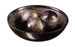 Creative Scents Decorative Bowl Orb Set Rustic Brown Centerpiece Farmhouse. Fixed Price $66.64.