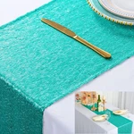 Shinybeauty Table Pack Sequin Runners Teal 12INX108IN Glitter. Fixed Price $22.97.