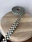 New Retired Mackenzie Childs Courtly Check Taffeta Ribbon X 10 Yds Wireless. Fixed Price $25.00.