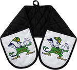 Notre Dame Fighting Irish Leprechaun 32 Inch Long Pocket Oven Mitts Cotton DZ304. Fixed Price $16.99.