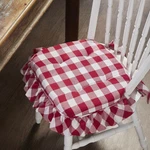 Annie Buffalo Check Country Red 16.5X18 Chair Pads, Set Of 2 Vhc Brands. Fixed Price $47.95.