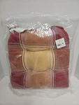 K-mart Essential Home 17" Chair Pad Rockland Plaid Red New Packaging. Fixed Price $24.95.