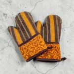 Vintage Waverly Oven Mitt Set Stripes Grandma Core Granny Chic Of 2. Fixed Price $24.00.