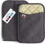 Silicone Pot Holders- Set Of 2 Grey- 10X3 Heat Resistant Kitchen Protectors. Fixed Price $32.06.