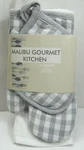 Malibu Gourmet Kitchen 5 Piece Set Oven Mitt Pot Holders Towels. Fixed Price $17.99.