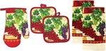 Popular Bath Kitchen Collection 5-PIECE Vineyard Grapes Linen Set. Fixed Price $15.00.