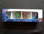 New Marvel Avengers Shot Glass Set Of 4 Hulk Iron Man Toothpick Holder. Fixed Price $10.99.