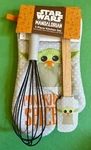 Disney Star Wars The Mandalorian Grogu 3 Piece Pumpkin Spice Kitchen Set. Fixed Price $19.99.