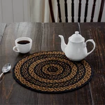 Country 15 In Trivet Black & Tan Textured Jute Kitchen Table Decor Vhc Brands. Fixed Price $22.04.