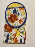 Fiesta Floral Kitchen Towel & Pot Holder Hot Pad Set Multicolor 3 Piece New. Fixed Price $19.99.