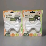 Set Of 4 Pantry New York City Cooking Pot Silicone Handle Holders White Bows. Fixed Price $16.88.