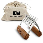 Kitchen Mama Meat Claws: Stainless Steel Shredder With Wooden Handle Fo.... Fixed Price $47.51.