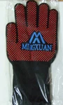 1 Set Mingxuan Heat Resistant Gloves Black/red Cotton Unsealed. Fixed Price $10.99.