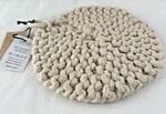 Creative Co-op Round Cotton Crochet Pot Holder Off-white/beige 7.5IN Diameter. Fixed Price $8.95.
