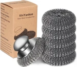 6PCS Steel Wool Scrubber With Replacement Wire Pads Set, Stainless. Fixed Price $25.99.