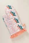 Anthropologie Elle Oven Mitt Les Fruits Peach Strawberries Quilted New! Sealed. Fixed Price $45.00.