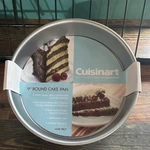 Cuisinart 9 Round Steel Nonstick Cake Pan Silver Oven Safe To 450. Fixed Price $14.76.