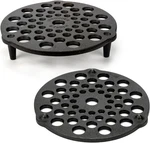 Iprouder Cast Iron Trivet 2 Pcs Set, 8-INCH, Meat Rack, Grate For Dutc. Fixed Price $45.87.