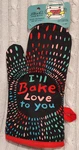 Blue Q Oven Mitt I'll Bake Love You Cotton. Fixed Price $18.18.
