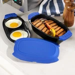 Kitchen Hq Microwave Safe Nonstick Cook & Grill Storage Set, Color Purple, Nib. Fixed Price $37.95.