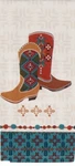 Kay Dee Designs "southwest Heart - Boots" R9168 Tea Towel 18"X28 Cotton. Fixed Price $9.90.