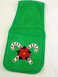 Cooking Buddy By Campanelli Christmas/ Holiday Embroidered Pot & Towel Holder. Fixed Price $26.95.