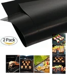 2 New Mats Easy Bbq Grill Baking Nonstick Heat Resistant Reusable Oven Chef. Fixed Price $9.50.