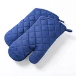 Anyi Oven Professional Heat Resistance Kitchen Cotton Mitts, Blue. Fixed Price $16.96.