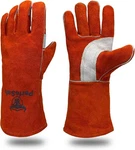 14" Leather Welding Gloves 932F Heat Resistant Tig Mig Stick Bbq Grill Fireplace. Fixed Price $17.55.