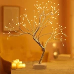 108 Leds Silver Copper Wire Tree Light Modes Twinkle Tabletop Bonsai. Fixed Price $21.49.