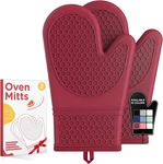 Silicone Oven Mitts,heat Resistant, Gloves With Soft Lining,. Fixed Price $12.99.