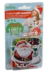 Dci Christmas Instant Ugly Sweater Kit Santa & Hat Pointettia Snowman Stocking. Fixed Price $10.95.