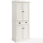 Crosley Furniture Seaside Wood 4 Door Coastal Pantry In Distressed White. Fixed Price $464.88.